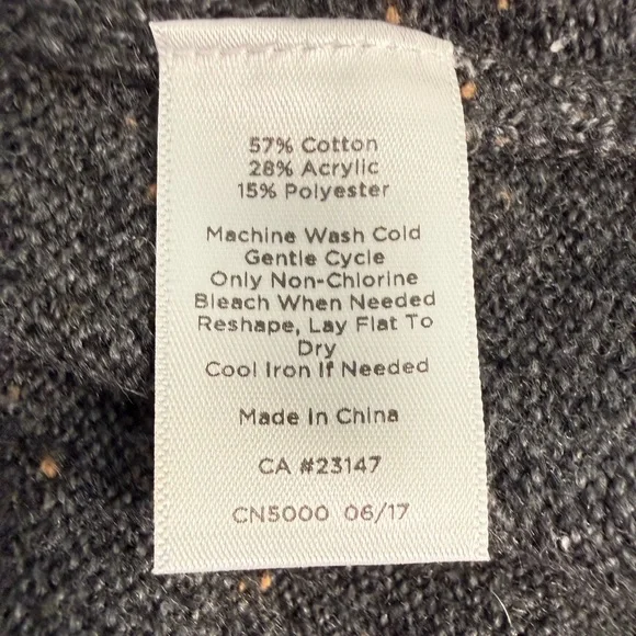 Talbots 1X Charcoal Speckled Knit Turtleneck Sweater Dress Stretch - Picture 7 of 12